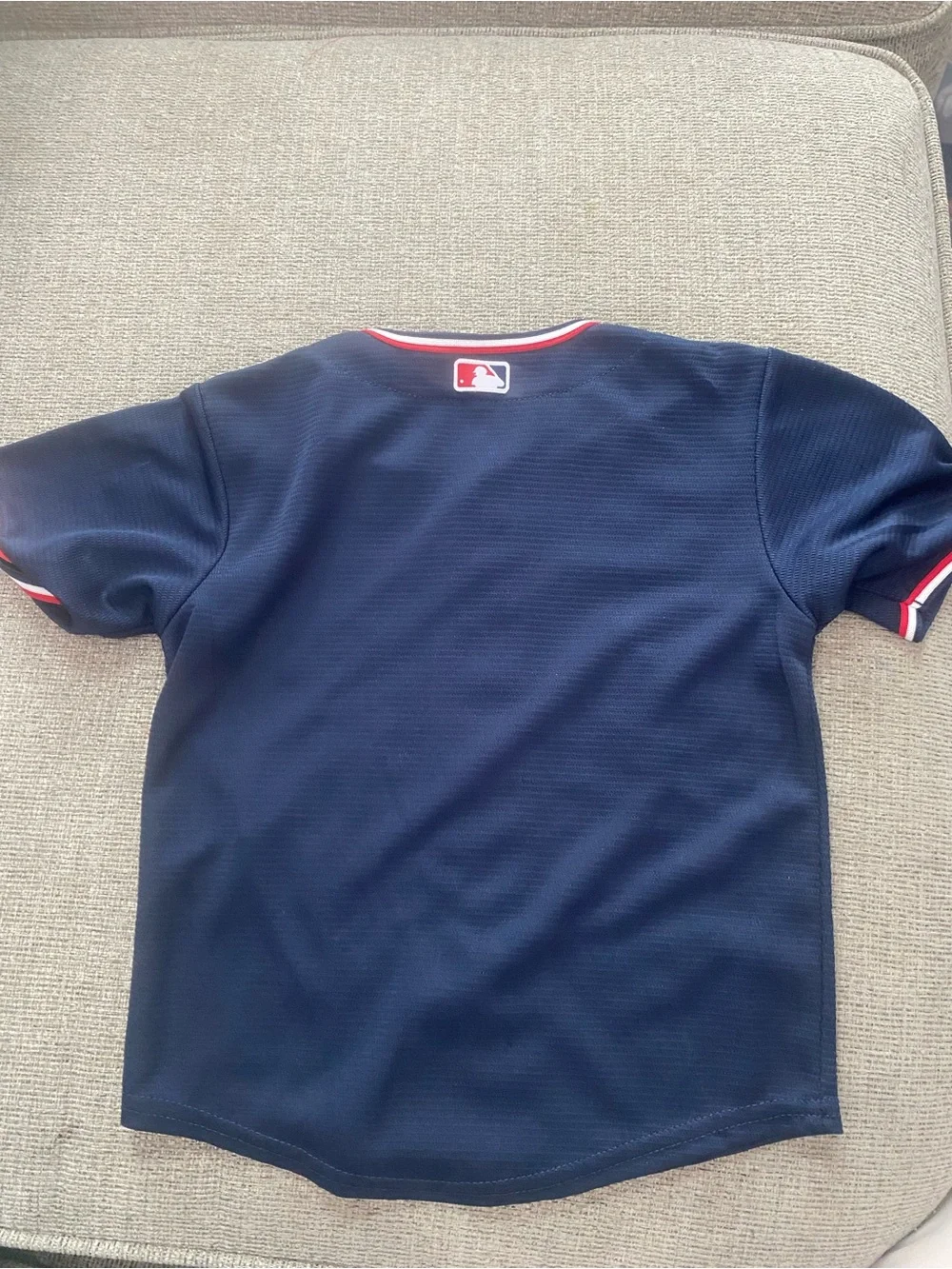 Nike Kids' Washington Nationals Navy Button-Up Jersey